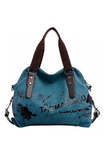 Aivtalk - Sac depaule en Toile Rayée Sac à Main Vintage Sacoches bandoulière Multicolore Casual Bag Sac de bandoulière pour 