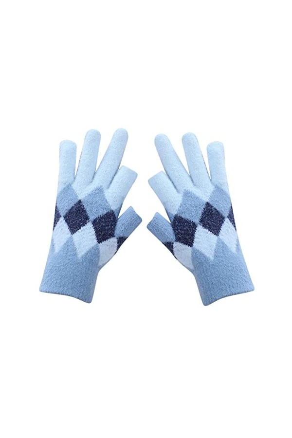 Les femmes peuvent activer les gants décran Gants chauds en tricot extensible Moufles dhiver Garder au chaud Tricot Impress
