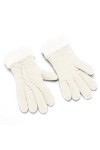 Gants dhiver en maille jacquard pour femmes tricotés plus velours épais automne et hiver chaud motif gants gants adultes g