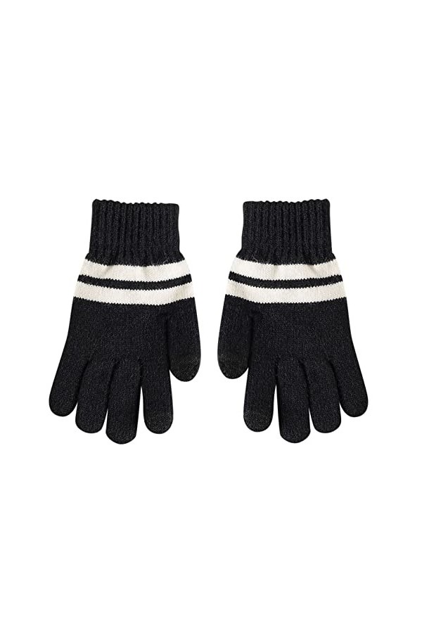 YANFJHV Gants chauds en tricot extensible pour lhiver - Gants en tricot - Moufles en tricot - Unisexe - Moufles chaudes en t