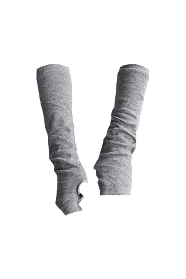 Beloved ❤️ Gants longs, en maille douce, pour femme, fille, taille unique., gris clair ral 7035 , Taille unique