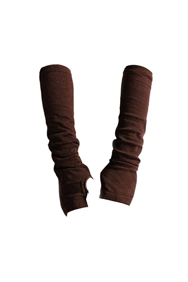 Beloved ❤️ Gants longs, en maille douce, pour femme, fille, taille unique., gris clair ral 7035 , Taille unique