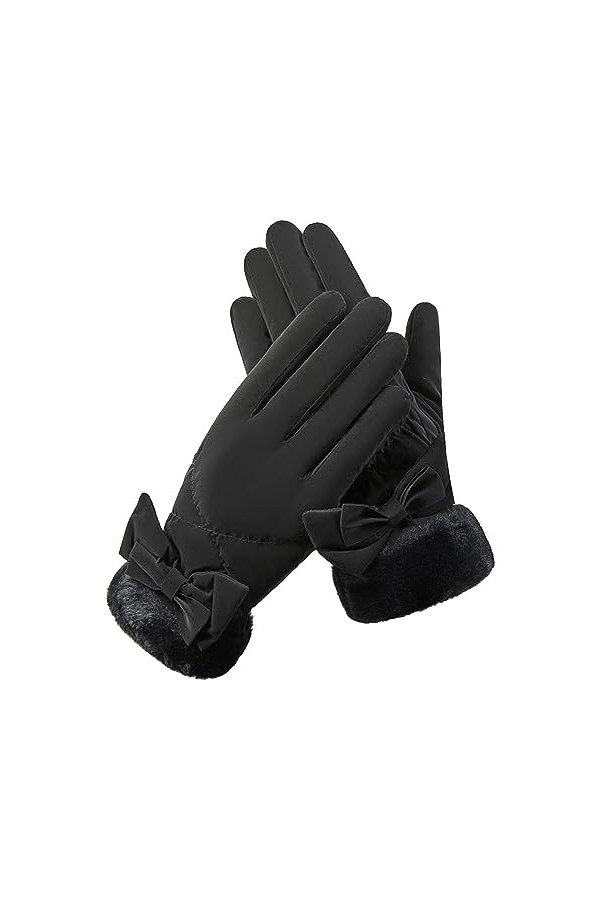 Gants dhiver pour écran tactile - Gants dhiver chauds pour femme - Gants en tricot - Gants chauds - Unisexe - Gants dhiver