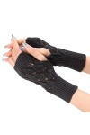 NIUREDLTD Mitaines Mitaines Poignet Gants Cosplay Bras Gants Tricotés Hiver Automne Jambes Chauffe-mains Moufles Douces Chaud