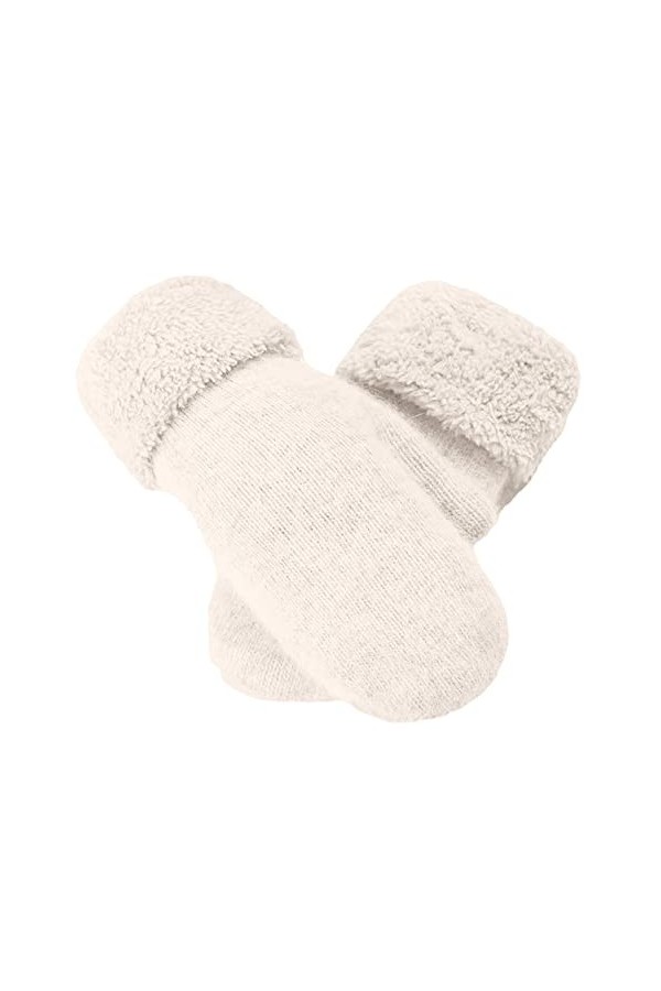 Gants thermiques pour femme, gants dhiver chauds, gants en tricot doublés en polaire, poignets élastiques, gants en tricot d
