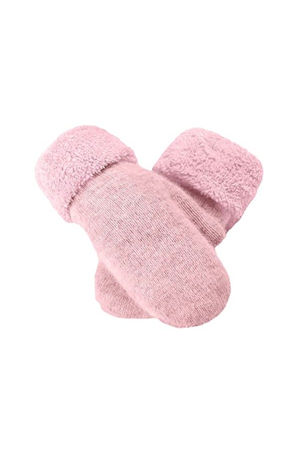 Gants thermiques pour femme, gants dhiver chauds, gants en tricot doublés en polaire, poignets élastiques, gants en tricot d