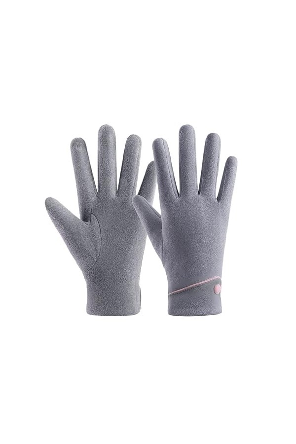 Gants dhiver pour homme et femme - Écran tactile thermique - Antidérapants - Doublure - Coupe-vent - Écran tactile - Gants d