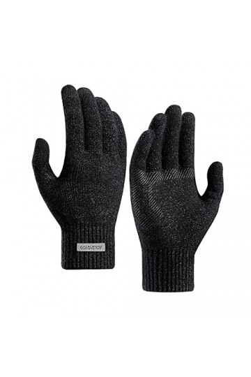 Gants dhiver pour homme - Doublure en polaire - Gants chauds - Style chat - Gants dhiver chauds pour écran tactile - Gants 