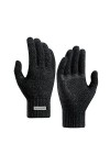 Gants dhiver pour homme - Doublure en polaire - Gants chauds - Style chat - Gants dhiver chauds pour écran tactile - Gants 