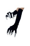 hahuha Moufles pour femme isolées par temps froid, gants de costume dHalloween avec ongles, gants de fête, jouets amusants, 
