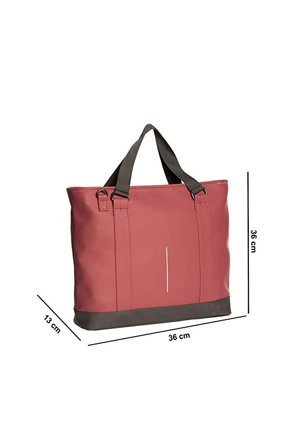 New Rebels Mart Charleston Totebag Shopper Sac à dos unisexe adulte, Bordeaux, 48x13x36.5cm, Décontracté