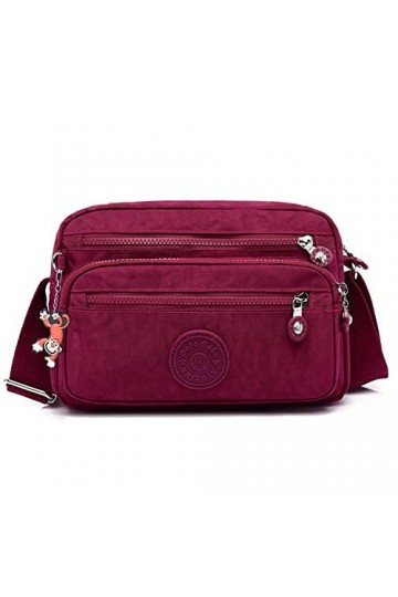 Foino Sac Porté épaule Grande Capacité Voyager Sac Bandoulière Femme Sac de Messager Mode Sacoche Beaucoup Poches Sac dépaul