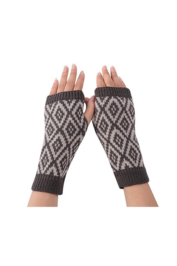 NIUREDLTD Gants sans doigts Poignet Vêtements Accessoires Gants Tricotés Manches pour Femmes Hiver Chaud Unisexe pour Moufles