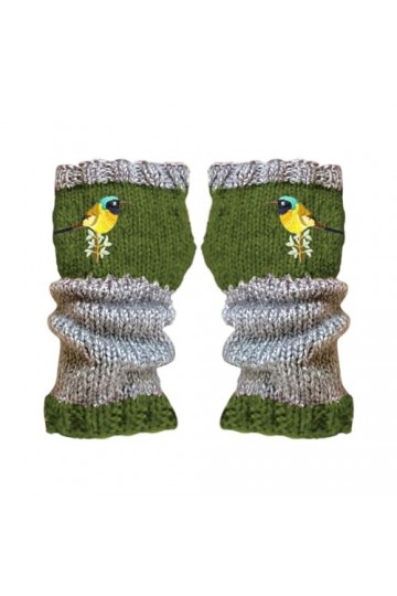 hahuha Mitaines dhiver pour femme - Mitaines tricotées chaudes en laine - Mitaines pour femme - Pour temps froid, Vert, tail