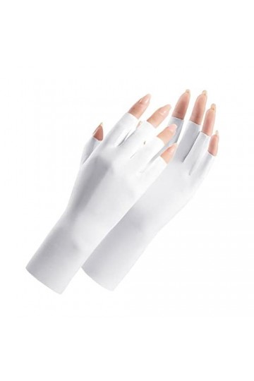 YXRRVING Gants de protection UV dété 2023 - Gants de conduite semi-doigts en soie glacée - Gants respirants - Moufles fines 