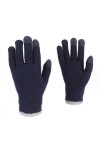 Gefomuofe Gants tactiles pour femme - Moufles dhiver en tricot uni à motifs - Gants chauds en daim - Gants dhiver thermique