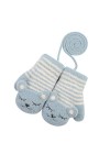 YANFJHV Gants chauds pour bébé - Moufles - Coupe-vent - Rembourrés - En cuir - Pour femme - Sans doigts, gris, taille unique