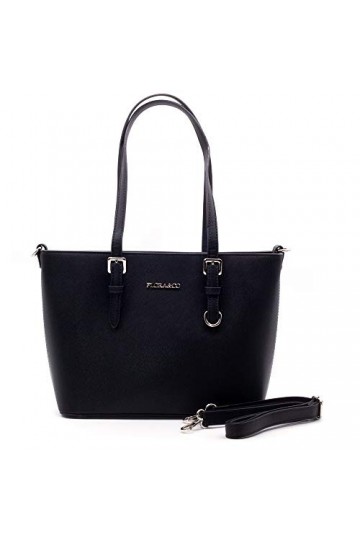 Flora& Co Sac à main pour femme 9179 - Sac à main élégant pour le bureau - Noir - Noir , Taille unique