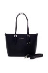 Flora& Co Sac à main pour femme 9179 - Sac à main élégant pour le bureau - Noir - Noir , Taille unique