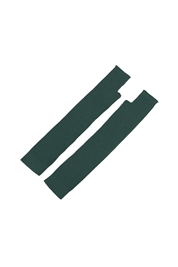 moufles Homme en Laine de Mouton Trou mitaine Plus Chaud pour Les Femmes Cachemire Poignet Gants tricotés Longs avec Pouce Ma