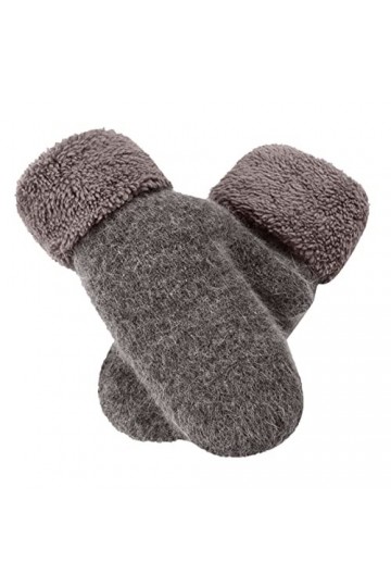 Gants thermiques pour femme, gants dhiver chauds, gants en tricot doublés en polaire, poignets élastiques, gants en tricot d