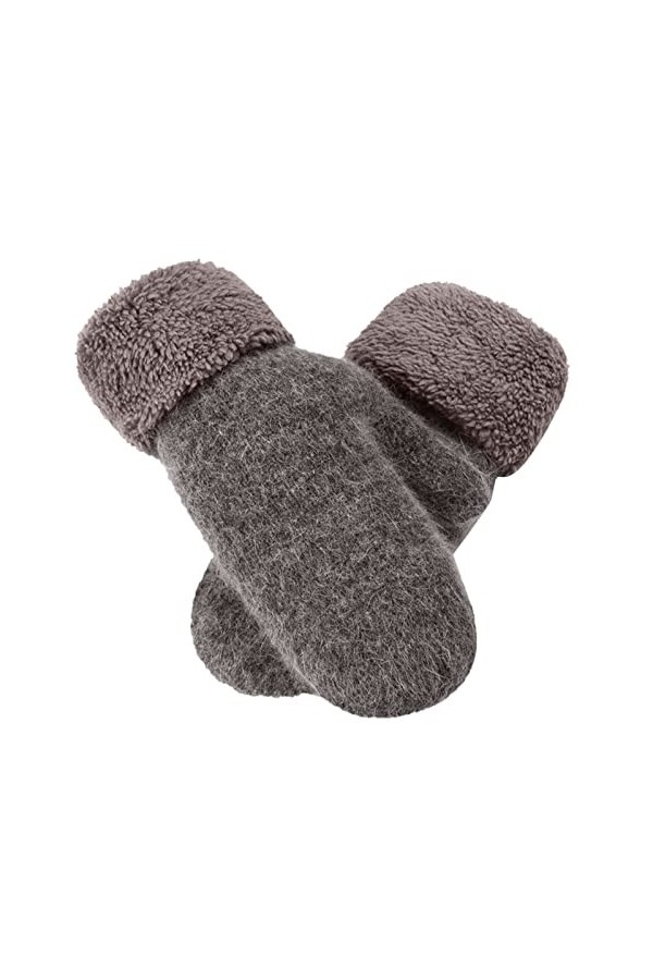 Gants thermiques pour femme, gants dhiver chauds, gants en tricot doublés en polaire, poignets élastiques, gants en tricot d