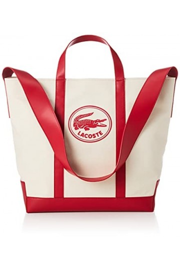 Lacoste NF3608HB, Shopping Bag Femme, Farine Rouge, Taille Unique