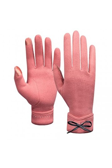 Allbestop Gants Chauds Gants Peluche Femme Fille,Gants Chaud Femme Gants Cuir Femme Mitaines Moufles Thermo Hands Gants Cycli