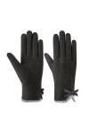 Allbestop Gants Chauds Fourrure Gloves,Ensemble Gants Bonnet Écharpe Hiver Femme Gants Chauffant Femme Kit Maternité Maman Ga