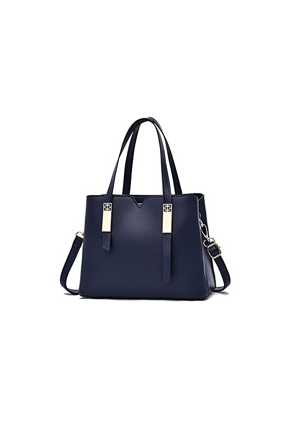 NICOLE & DORIS Sac a Main Femme Élégant Sac Fourre Tout Poches Multiples Sac Bandoulière Mode Sac Epaule en PU Cuir Sac Poche