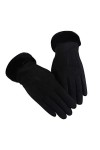 Velvet In Autumn Winter Gloves Warm Women Coupe-vent et Gants Plus Gants pour femmes isolés par temps froid café, taille uni