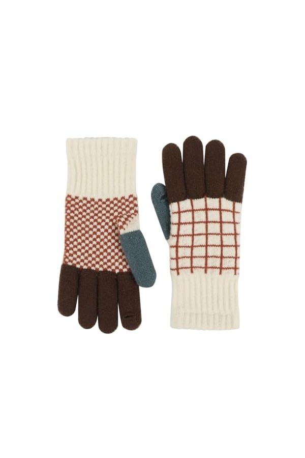 Gefomuofe Gants dhiver pour écran tactile - Gants chauds pour écran tactile - Gants dhiver en coton - Gants tactiles - Gant