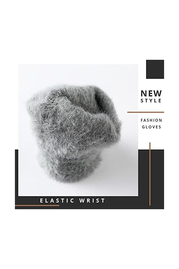 Gants imperméables pour écran dhiver, gants de ski, gants pour femmes, toucher lautomne, chaud et épais, gants moufles avec