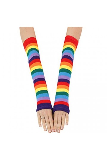 NA KY-BORED Mitaines chaudes à manches longues Motif drapeau arc-en-ciel