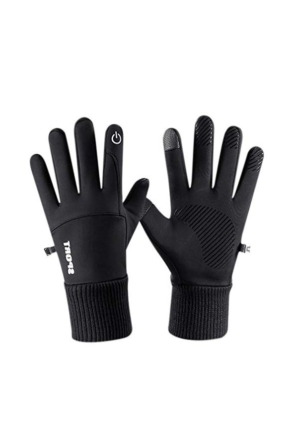 Gants mitaines convertibles Gants imperméables Tou-ch descalade chauds antidérapants avec velours dhiver gants moufles pour