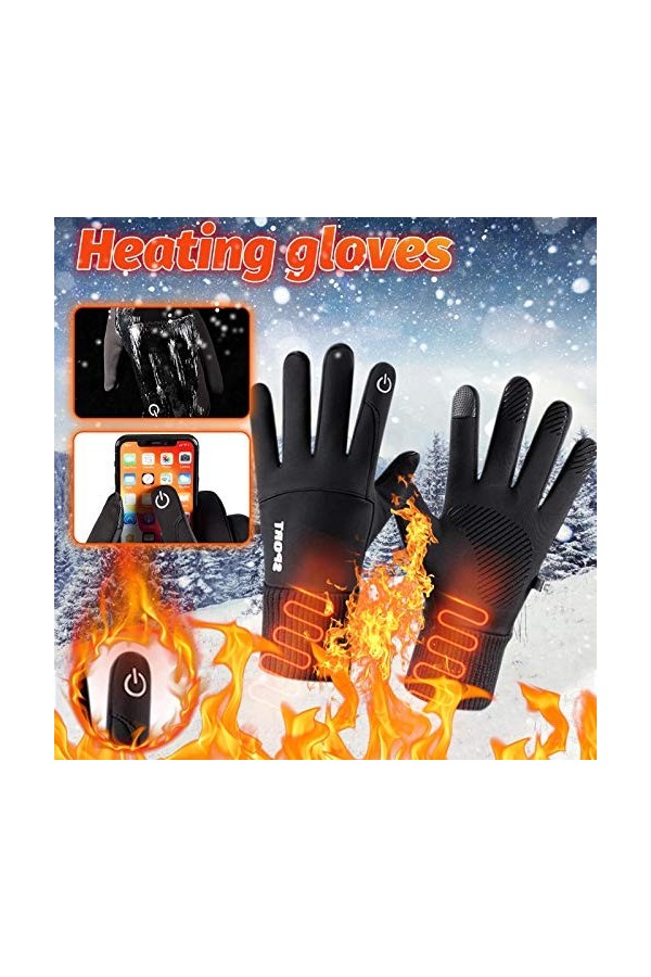 Gants mitaines convertibles Gants imperméables Tou-ch descalade chauds antidérapants avec velours dhiver gants moufles pour