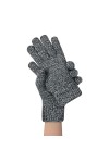 Moufles pour femme par temps froid chauffants pour lhiver automne hiver couleur unie rembourré laine tricot gants chauds gan