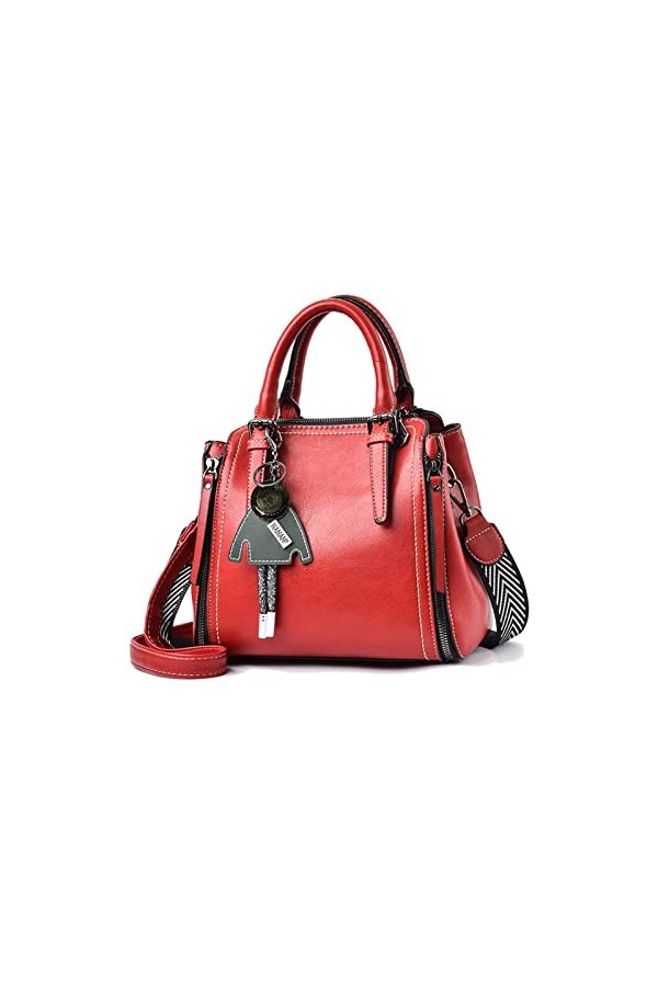 NICOLE & DORIS Sacs Portés épaule Sac a Main Femme Tendance Sac Bandouliere Léger Sac Epaule Cuir PU Besace Sacoche avec Pend