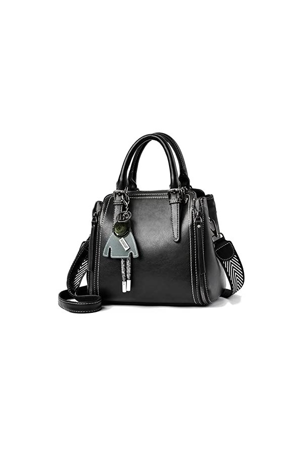 NICOLE & DORIS Sacs Portés épaule Sac a Main Femme Tendance Sac Bandouliere Léger Sac Epaule Cuir PU Besace Sacoche avec Pend