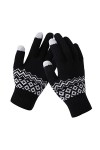 Gants Tricotés Pour Femmes Gants à Doigts Complets Epais Chaud Mitaines Moufles Tricotés Doux Gloves Extérieur Outdoor Sport 