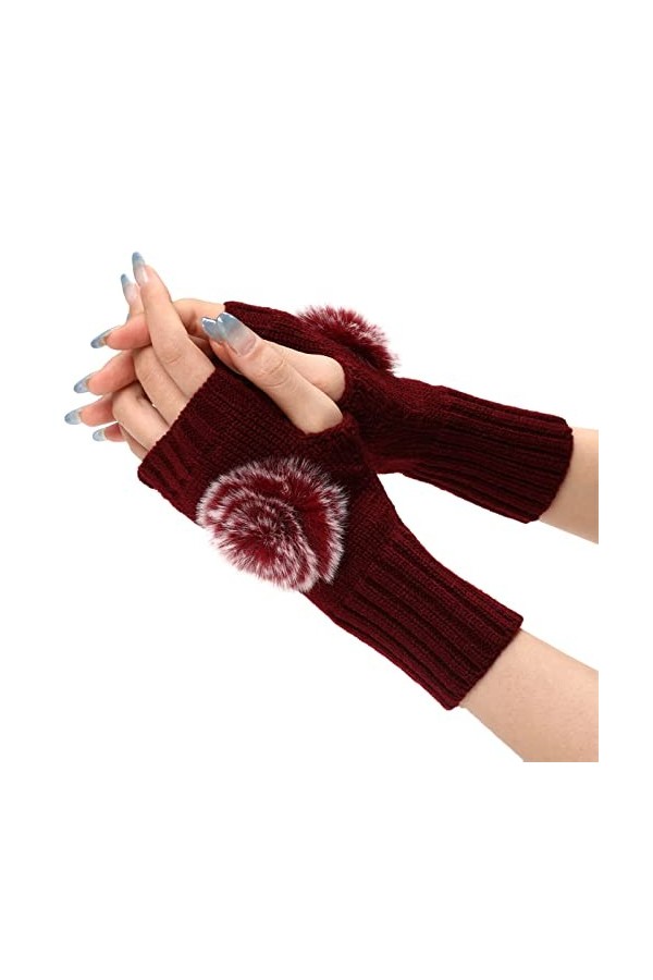 Allbestop Gants Chauds Longs Gants Pour Robe De Princesse,Gants Lumineux Led Gants Tactiles Homme Hiver Mitaines Moufles Femm