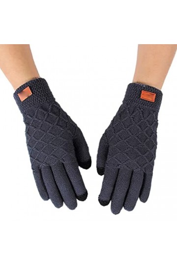 Allbestop Gants Chauds Bras Mitaines Tricotés,Polo Gants Mitaine Chauffante Femme Moufles 2 Ans Gants Tactiles Gants Hiver Fe