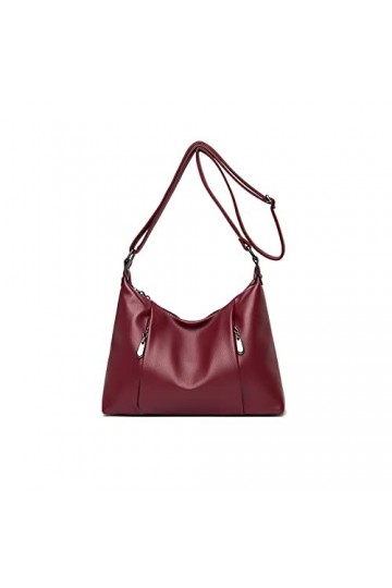 NICOLE & DORIS Sac à Bandoulière Léger Imperméable Sacs Femmes Portés épaule Sac à Main Multi-Poches Sac Besace Cuir Souple S