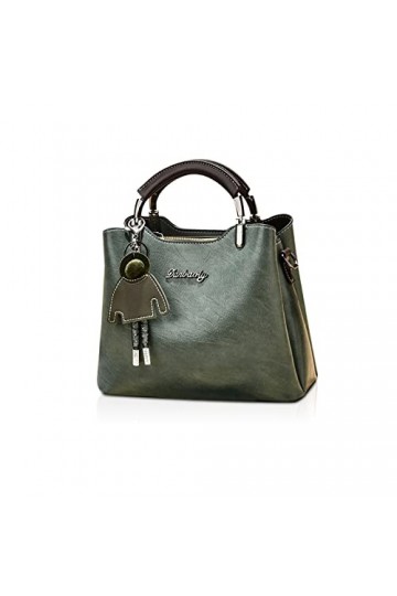 NICOLE & DORIS Petit Sac a Main Femmes Sac à Main Porté Bandoulière PU Cuir Sac Dépaule Elegant Sac Besace Sac Messenger Fil