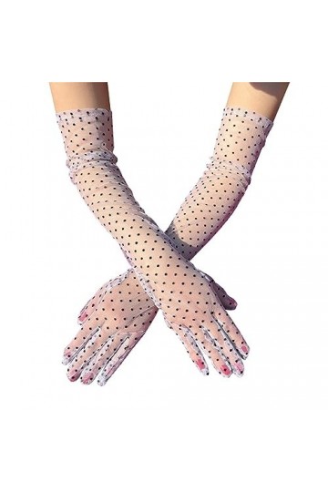 Gants mitaines en dentelle pour homme ou fille - Moufles chauffantes pour femme par temps froid, gris, A