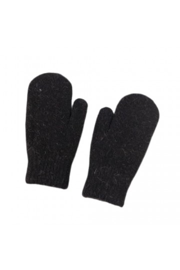 AFBORD Moufles en peluche double couche résistantes au froid coupe-vent pour lhiver - Gants chauds en peluche compatibles av