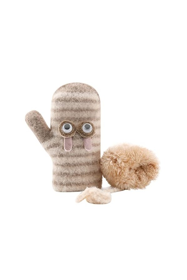 DUHGBNE Moufles coupe-vent et gants pour enfants chauds et mignons en peluche épaisse pour femmes par temps froid kaki, tail
