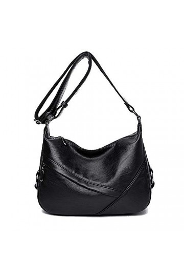 Coolives Sac portés Bandoulière pour Femme Sac a épaule Casual Sac Messenger Loisir Noir