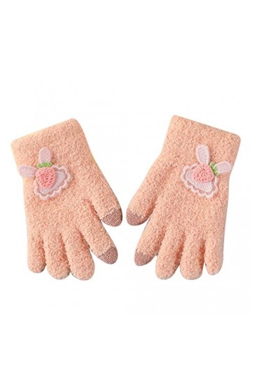 Gants dhiver pour enfants, gants extensibles et chauds pour garçons ou filles, gants tricotés, mitaines pour femmes par temp