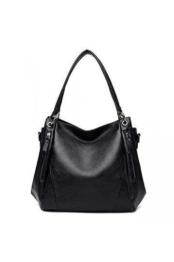Coolives Sac à main avec Bandoulière pour Femme Hobo Sac à épaule Noir